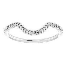 Charger l'image dans la galerie, Sterling Silver Band for 11 x 9 mm Oval
