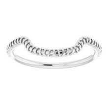 Charger l'image dans la galerie, Sterling Silver Band for 14 x 14 mm Cushion
