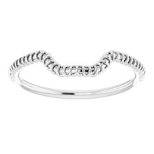 Charger l'image dans la galerie, Sterling Silver Band for 9 x 7 mm Emerald
