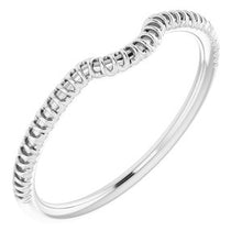 Charger l'image dans la galerie, Sterling Silver Band for 5 x 5 mm Cushion
