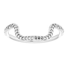 Charger l'image dans la galerie, Sterling Silver Band for 16 x 12 mm Emerald
