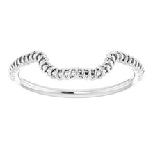 Charger l'image dans la galerie, Sterling Silver Band for 11 x 9 mm Emerald
