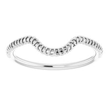 Charger l'image dans la galerie, Sterling Silver Band for 10 x 8 mm Oval
