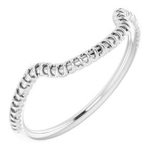 Charger l'image dans la galerie, Sterling Silver Band for 15 x 15 mm Cushion
