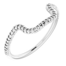 Charger l'image dans la galerie, Sterling Silver Band for 14 x 10 mm Emerald
