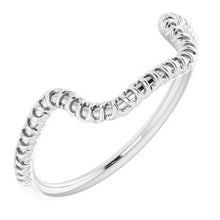 Charger l'image dans la galerie, Sterling Silver Band for 16 x 12 mm Emerald
