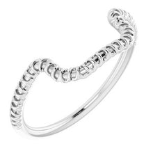 Charger l'image dans la galerie, Sterling Silver Band for 15 x 11 mm Emerald
