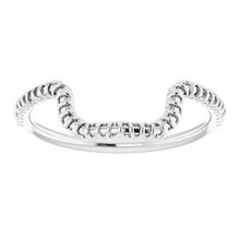 Charger l'image dans la galerie, Sterling Silver Band for 14 x 10 mm Emerald
