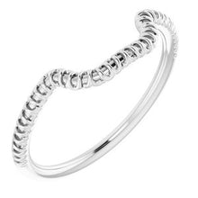 Charger l'image dans la galerie, Sterling Silver Band for 11 x 9 mm Emerald
