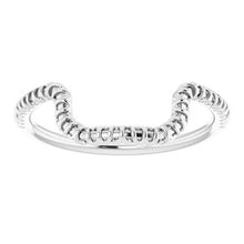 Charger l'image dans la galerie, Sterling Silver Band for 15 x 11 mm Emerald
