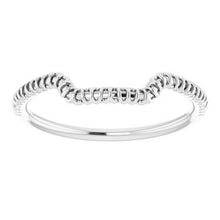 Charger l'image dans la galerie, Sterling Silver Band for 10 x 10 mm Square
