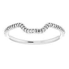 Charger l'image dans la galerie, Sterling Silver Band for 8 x 6 mm Emerald
