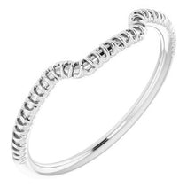 Charger l'image dans la galerie, Sterling Silver Band for 9 x 9 mm Square
