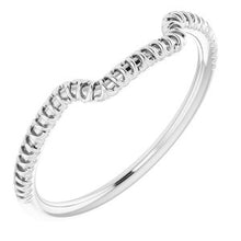 Charger l'image dans la galerie, Sterling Silver Band for 10 x 10 mm Square
