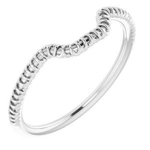 Charger l'image dans la galerie, Sterling Silver Band for 8 x 6 mm Emerald
