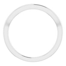 Charger l'image dans la galerie, Sterling Silver Band for 6x4 mm Oval Ring
