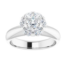 Load image into Gallery viewer, Cluster Engagement Ring
