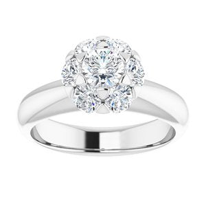 Cluster Engagement Ring