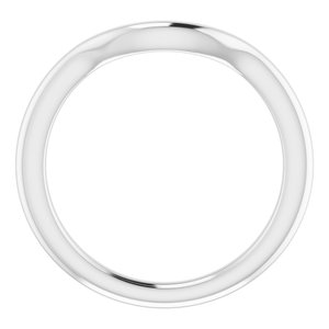 Sterling Silver Band for 7.4 mm Round Ring