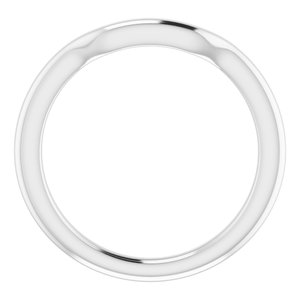 Sterling Silver Band for 5.5 mm Square Ring