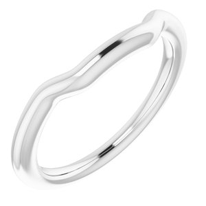 Sterling Silver Band for 6.5 mm Square Ring