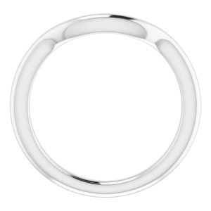 Sterling Silver Band for 8 mm Cushion Ring