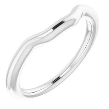 Load image into Gallery viewer, Sterling Silver Band for 7x5 mm Emerald Ring
