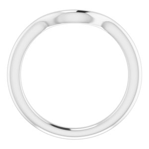 Sterling Silver Band for 8x6 mm Oval Ring