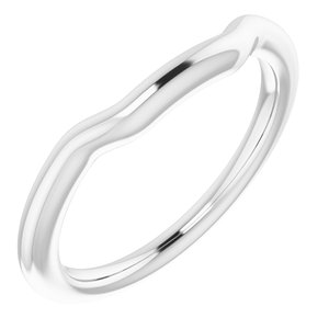 Sterling Silver Band for 6 mm Square Ring