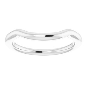 Sterling Silver Band for 8 mm Cushion Ring