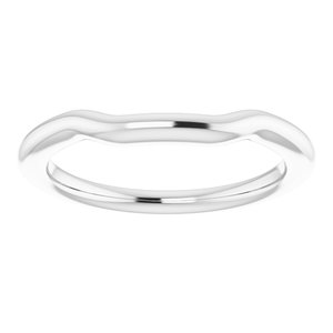 Sterling Silver Band for 5.5 mm Square Ring