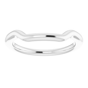 Sterling Silver Band for 7.5 mm Square Ring