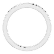 Charger l&#39;image dans la galerie, Bande de diamant blanche 7/8 CTW 14K pour bague carrée de 5,5 mm
