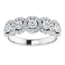Charger l&#39;image dans la galerie, Bande d&#39;anniversaire en diamant blanc 3/4 CTW 14K

