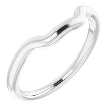 Charger l'image dans la galerie, Sterling Silver Band for 6x6 mm Square Ring
