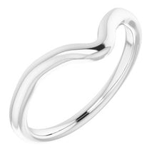 Charger l'image dans la galerie, Sterling Silver Band for 8x6 mm Pear Ring
