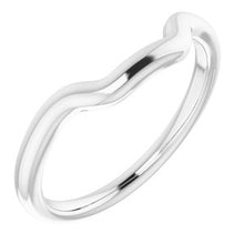 Charger l'image dans la galerie, Sterling Silver Band for 6.5x6.5 mm Square Ring
