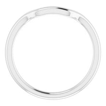 Charger l'image dans la galerie, Sterling Silver Band for 6.5x6.5 mm Square Ring
