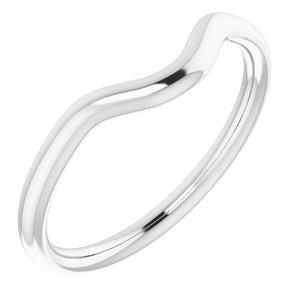 Sterling Silver Band for 7.4 mm Round Ring