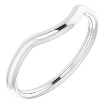 Charger l'image dans la galerie, Sterling Silver Band for 6 mm Cushion Ring
