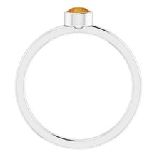 Charger l'image dans la galerie, Sterling Silver Imitation Citrine Ring
