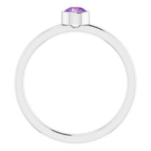 Charger l'image dans la galerie, Sterling Silver Imitation Amethyst Ring
