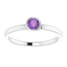 Charger l'image dans la galerie, Sterling Silver Imitation Amethyst Ring

