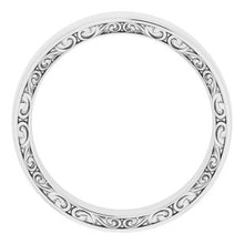 Load image into Gallery viewer, Sterling Silver 6 mm Sculptural Half Round Band Size 6.5
