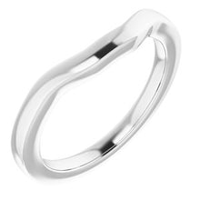 Charger l'image dans la galerie, Sterling Silver Band for 5 mm Square Ring

