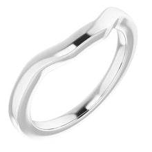 Charger l'image dans la galerie, Sterling Silver Band for 5.5 mm Square Ring
