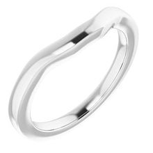 Charger l'image dans la galerie, Sterling Silver Band for 4.5 mm Square Ring
