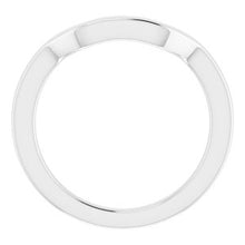 Charger l'image dans la galerie, Sterling Silver Band for 7.5 mm Square Ring
