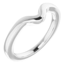 Charger l'image dans la galerie, Sterling Silver Band for 7x3.5 mm Marquise Ring
