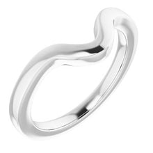 Charger l'image dans la galerie, Sterling Silver Band for 9x6 mm Pear Ring
